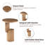 Petite table de bout moderne avec base géométrique-1844323451