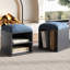 Tabouret en velours