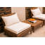 Chaise de patio avec coussins Baghavann