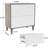 2-Drawer File Cabinet, Lateral Filing Cabinet For A4/Letter/Legal Size, Office Storage Cabinet, Printer Stand With Storage Drawer For Home Office, White & Gray