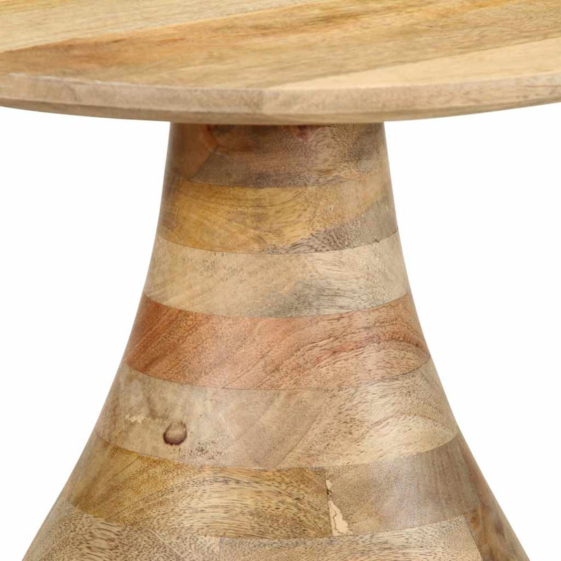 Side Table Diameter40x40 Cm Solid Wood Mango, Brown
