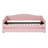 Modern Twin Upholstered Daybed With Adjustable Trundle Bed And In Pink Size Warm Fleece Foldable Cart-834573477-834573476