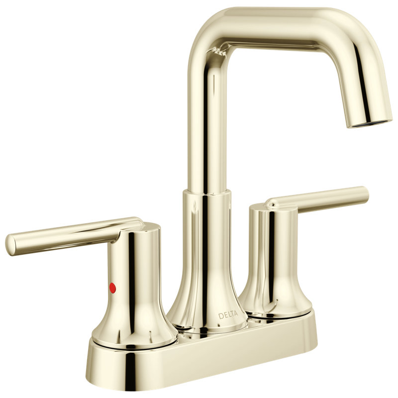 Centerset Bathroom Faucet, Polished Nickel