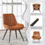 Modern Dining Chairs 54.8*46.9*83.2cm Tech Fabric Upholstery with Stylish Design Sofa-Level Cushioning Pet-Friendly Durable Scratch Resistant for Kitchen Dining Room or Home Office-1013287188-1022161956