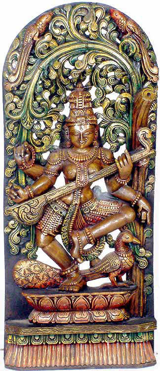 Vina-Vadini, Mayura-Vahani, Kamalasana Saraswati