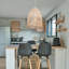 Luminaire suspendu beige à 1 lumière Ariyella