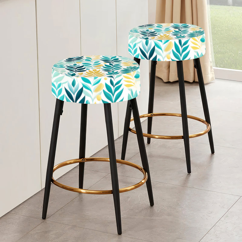 Ensemble de 2 tabourets de bar Plantes