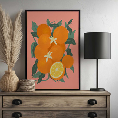 Fruit Harvest 01 Oranges by Garima Dhawan Canvas Graphic Art Print
