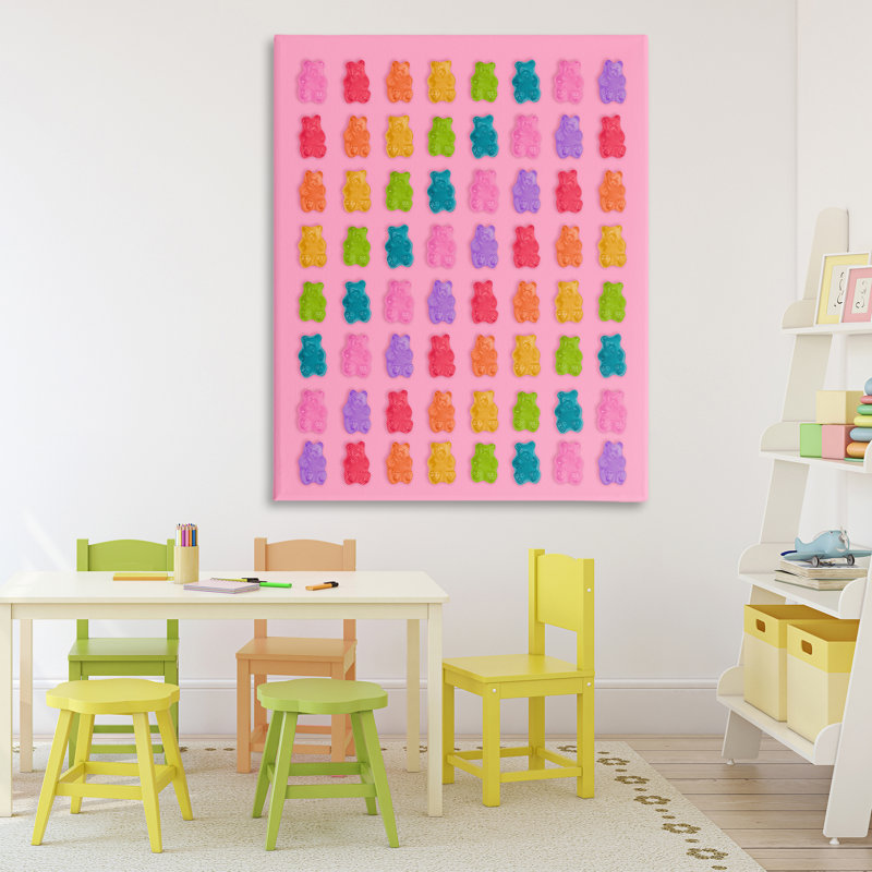 «Rainbow Gummy Bear Candies», conception par Lish Creative, 48 po x 36 po
