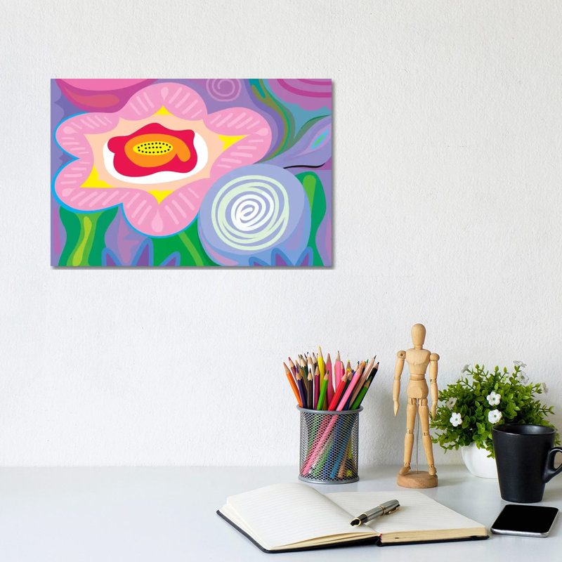 April Flowers by Charles Harker - Wrapped Canvas Print, 20.32 cm H x 30.48 cm W