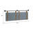Rosabel Zeva Floating Queen Headboard Gray