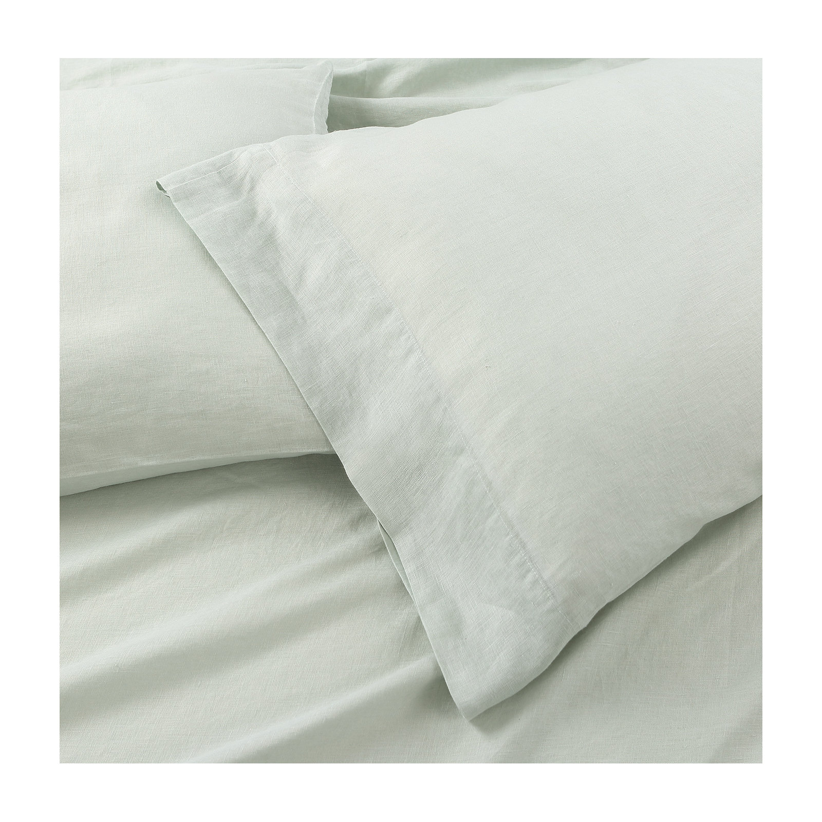 Frazier 100% Linen Machine Woven Sheet Set, Queen Sheet Set with 2 Pillowcases, Smoke