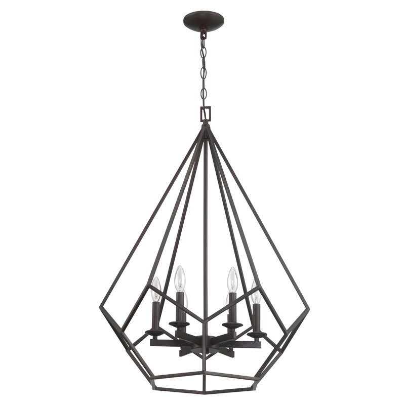 Mathieu 6 - Light Dimmable Geometric Chandelier