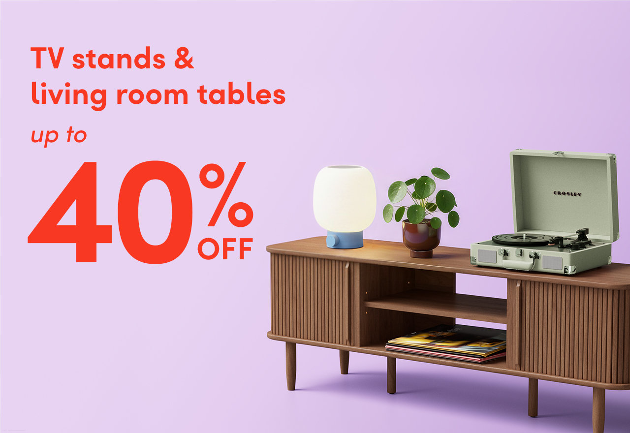 TV stand & living room table sale