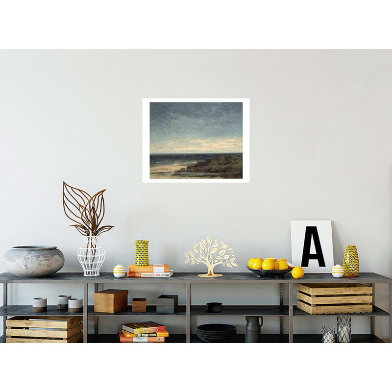 Impression sur toile The SeaGustave Courbet, H 22 po x l 28 po