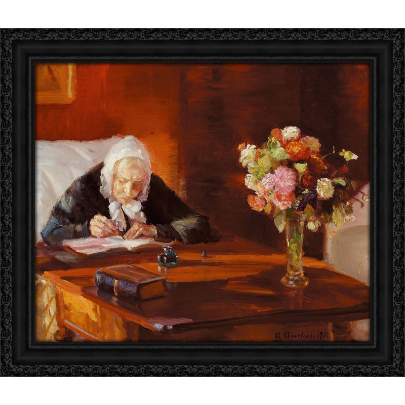 Single Picture Frame Rectangle Print On Black, 20" H x 23" W