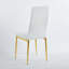 Ensemble de salle à manger 1 + 4,5 pièces, table de salle à manger à pieds en métal Mid-Century pour 4-6 personnes avec plateau en verre, table de salle à manger à piédestal, table basse de loisirs