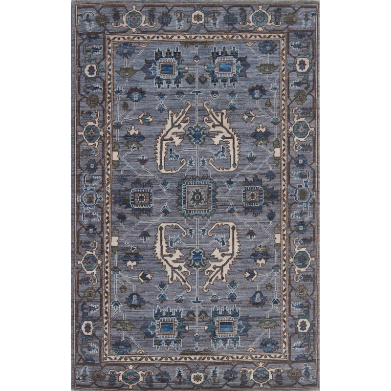 Transitional Hand Knotted Wool Oriental Area Rug