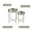 Glass Top Side Table Set