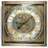 THE GEARS CLOCK Wall Clock with Real Moving Gears LU-LI_ 32 in Square SILVER-ANTIQUE