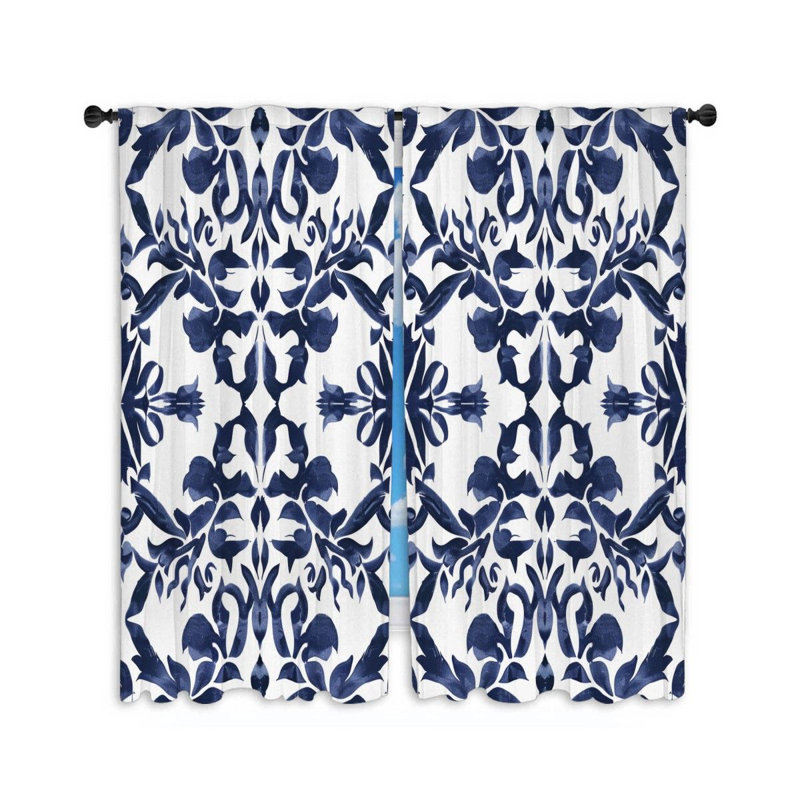Paire de rideaux obscurcissant en polyester Ebtehal, L 20 po x L 54 po