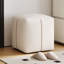 Repose-pieds cubique avec rangement, beige, salon