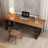 Walnut Rectangular Solid Wood Writing desk-2097982188