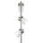 Léa 65'' Brushed Silver Column Floor Lamp-512989963