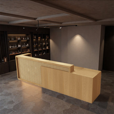 Comptoir de bar contemporain - Conception polyvalente pour les bars, les bars, les bars et les espaces de divertissement