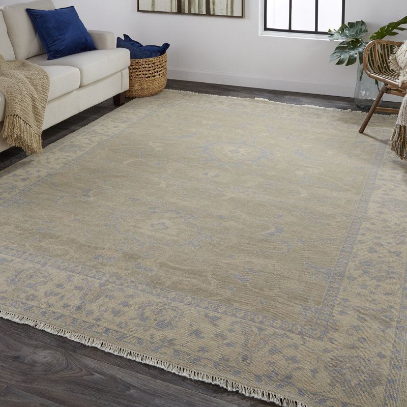 Wool Oriental Indoor Rug, Rectangle 4' x 6'