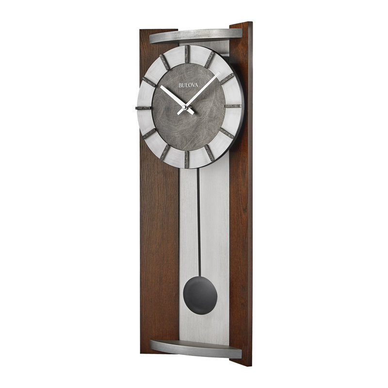 Newton Contemporary Pendulum Wood Wall Clock, C4808