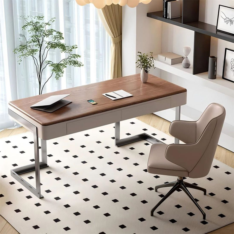 Bureau d'écriture avec tiroirs, 29.53" H x 47.24" W x 23.62" D