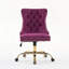 Chaise de bureau moderne rembourrée capitonnée avec base en métal et chaise de bureau réglable-258777098-258777110