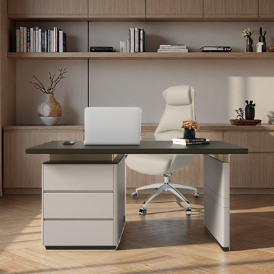 Office desk, simple study, piano, lacquered finish