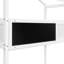 White Twin Over Full Bunk Bed With Storage And Blackboard Feature Efficient Stairs Blackboard, Pure