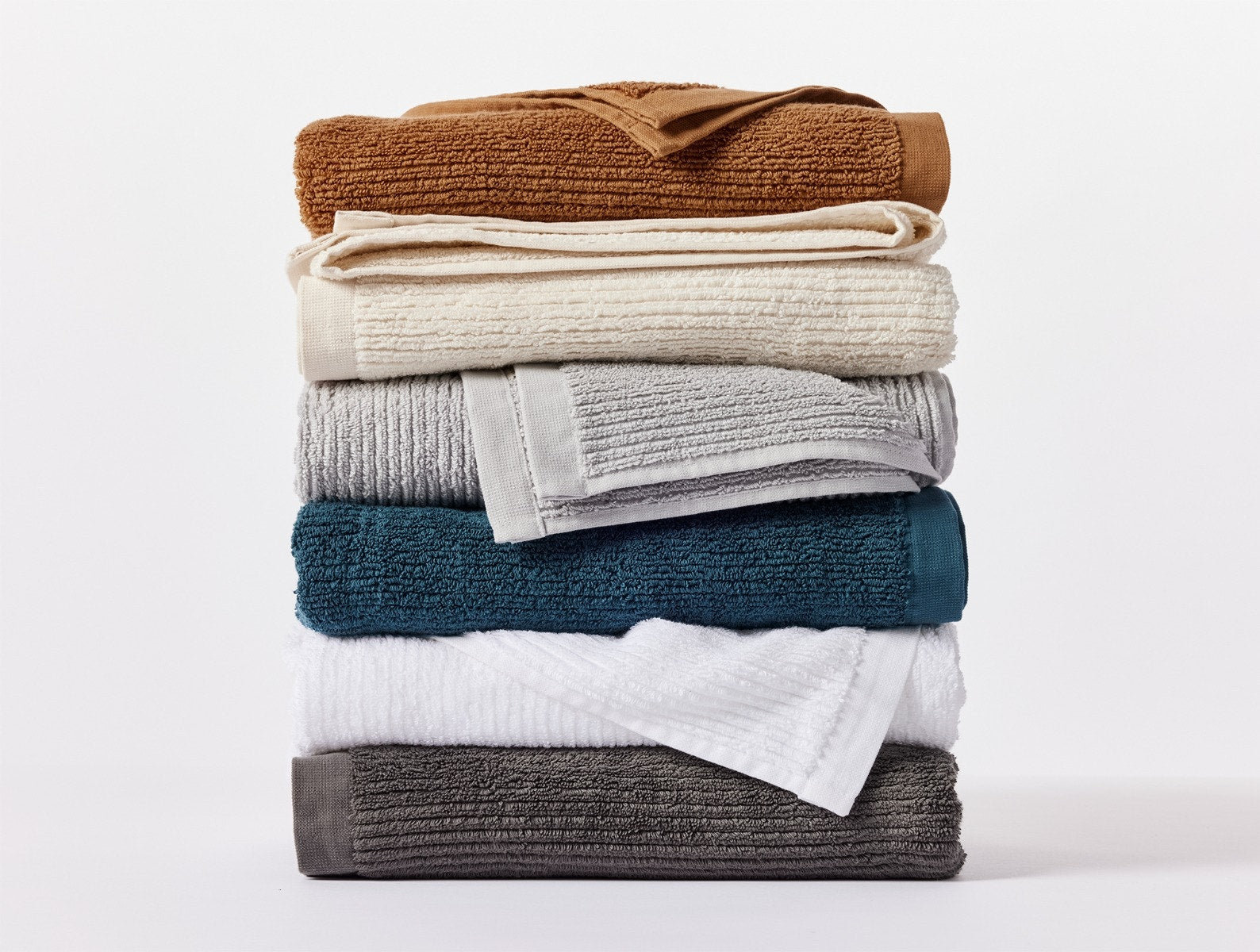 Temescal 6-Piece Organic Cotton Towel Set, Undyed, Bath Towel