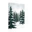 «Plants & Flowers Snowy Pine Forest Winter Landscape», reproduction d'art-554371453
