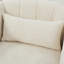Chaise d'appoint rembourrée 31 pouces avec accoudoirs, siège de loisirs simple pour chambre à coucher