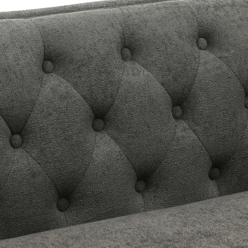 Canapé Devonaire, Mélange de polyester gris foncé