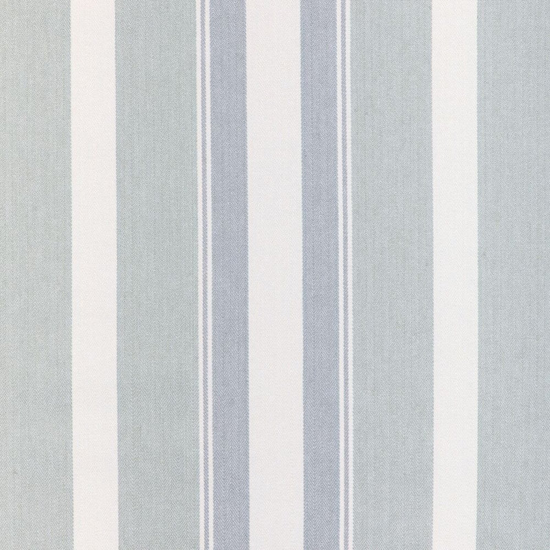 Natural Stripe Fabric, Seaglass