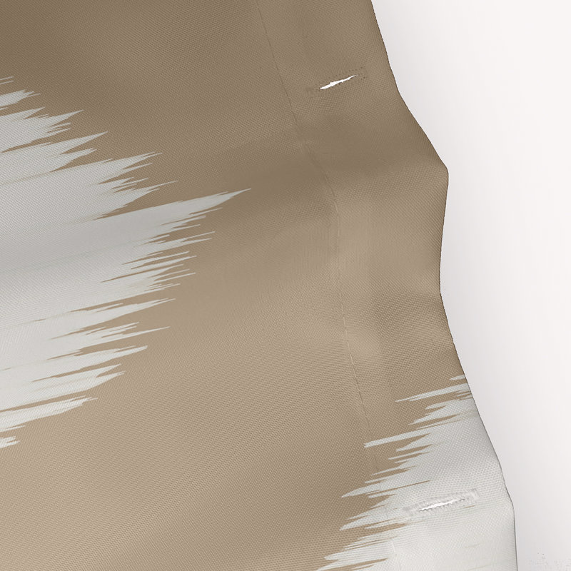 Rideau de douche simple géométrique Arlington, Beige / Ivoire