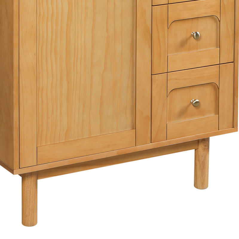 Meuble-lavabo simple 30 po avec plateau en céramique Milne