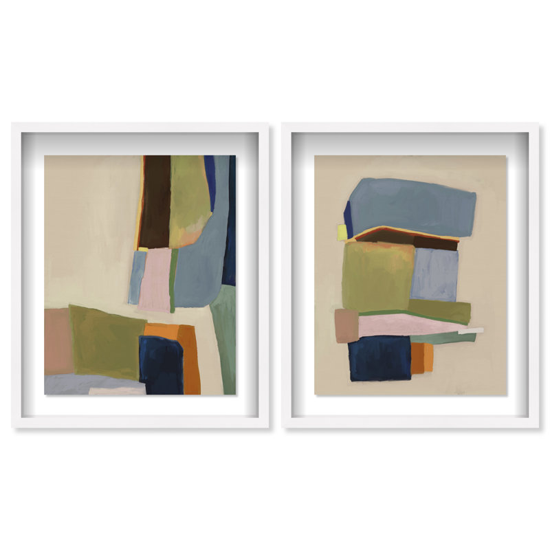 Colro View Set Set by Oliver Gal, 31.5" H x 25.5" W, White Shadowbox