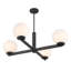 Lustre 4 lumières noir mat Claudette-10340355