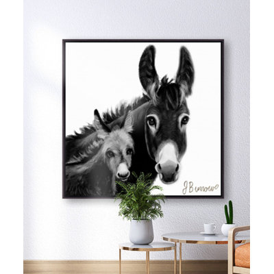 «Donkey Family» par l'artiste locale Janet Burrows