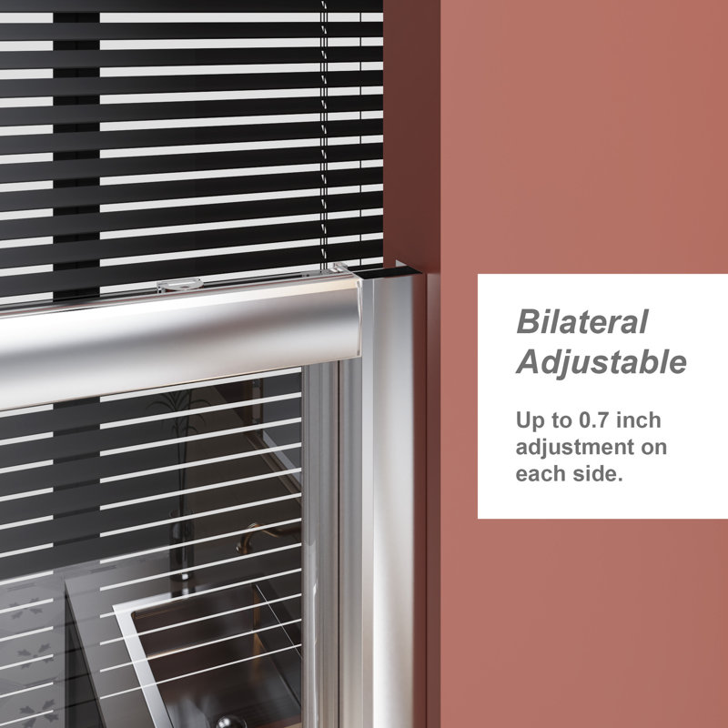 60 In Wide Single Sliding Shower Door, 72 Tall, 1/5 Inch Thick Tempered Glass, Finish, And Easy - To Clean Surface W X H Door Featuring Clear Alloy Frame, Smooth Operation