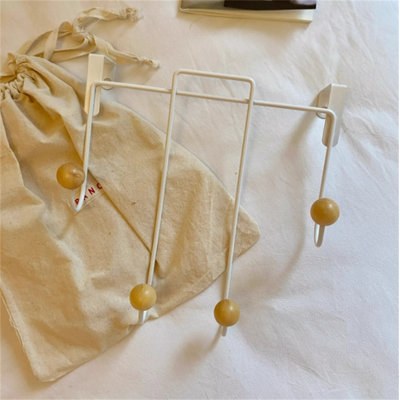 Versatile Metal Over-The-Door Hook Rack