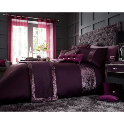 Aeralynn Cotton Blend Solid Colour Duvet Cover Set with Pillowcases Included