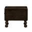 Table de bout vintage en bois massif avec tiroir, idéale pour la chambre à coucher et le salon