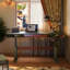 Bureau à hauteur réglable en bois massif 55,12 po-415076594